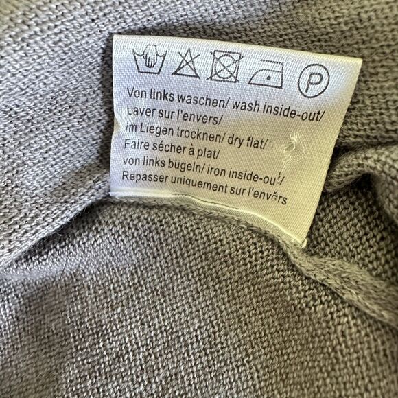 Princess Goes Hollywood Cotton/Cashmere Taupe Sequined Hearts Sweater Sz 8/38 - Picture 11 of 12